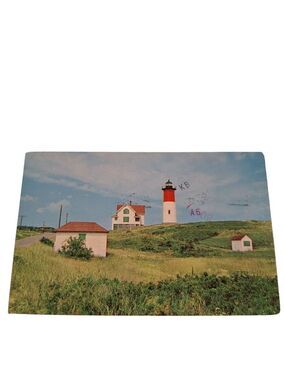 Nauset Lighthouse Orleans Cape Cod Massachusetts Postcard